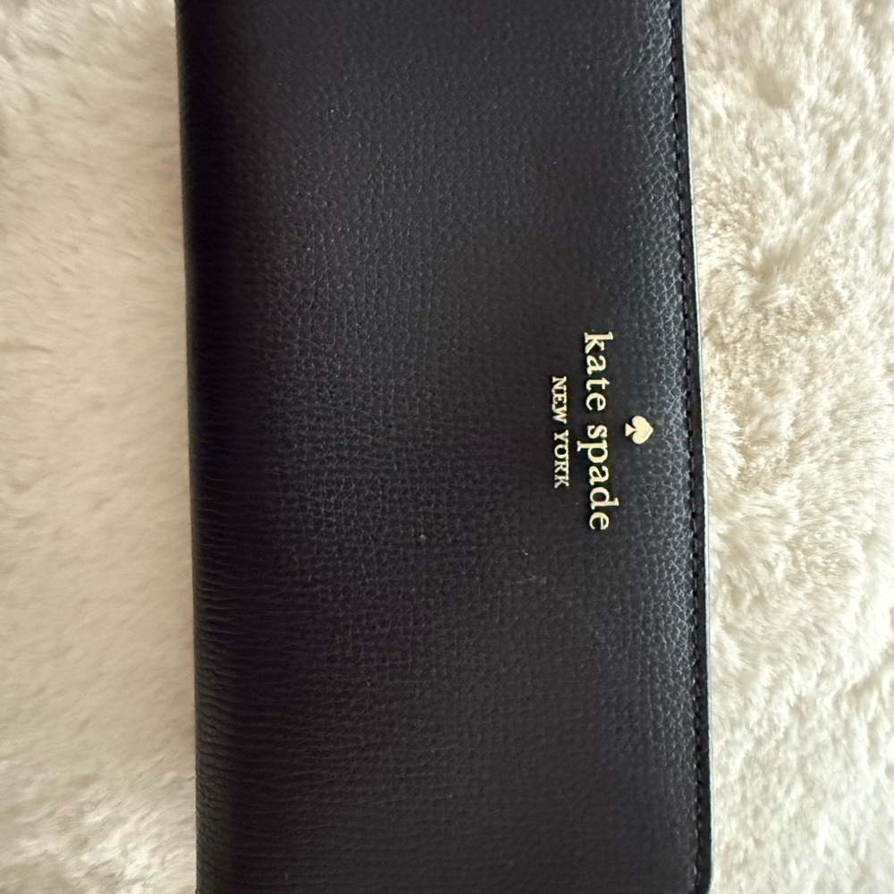 Kate Spade Black Leather Clutch